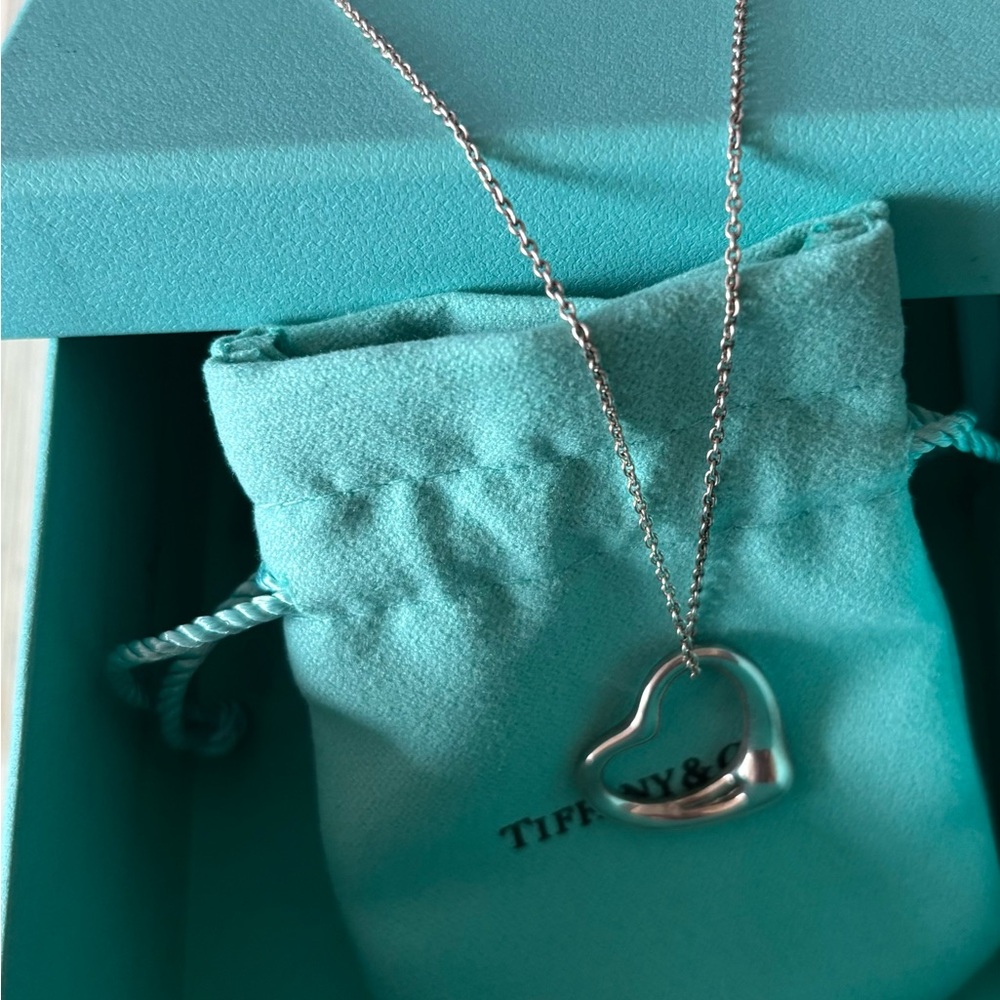 Tiffany & Co. Silver Heart Pendant Necklace